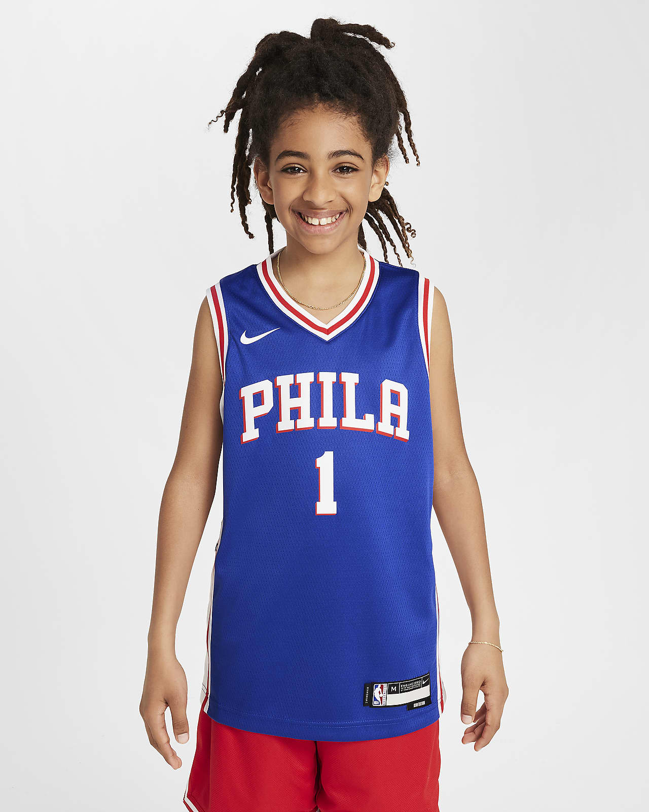 Dres Nike Dri-FIT NBA Swingman James Harden Philadelphia 76ers Icon Edition 2022/23 pro větší děti (chlapce)
