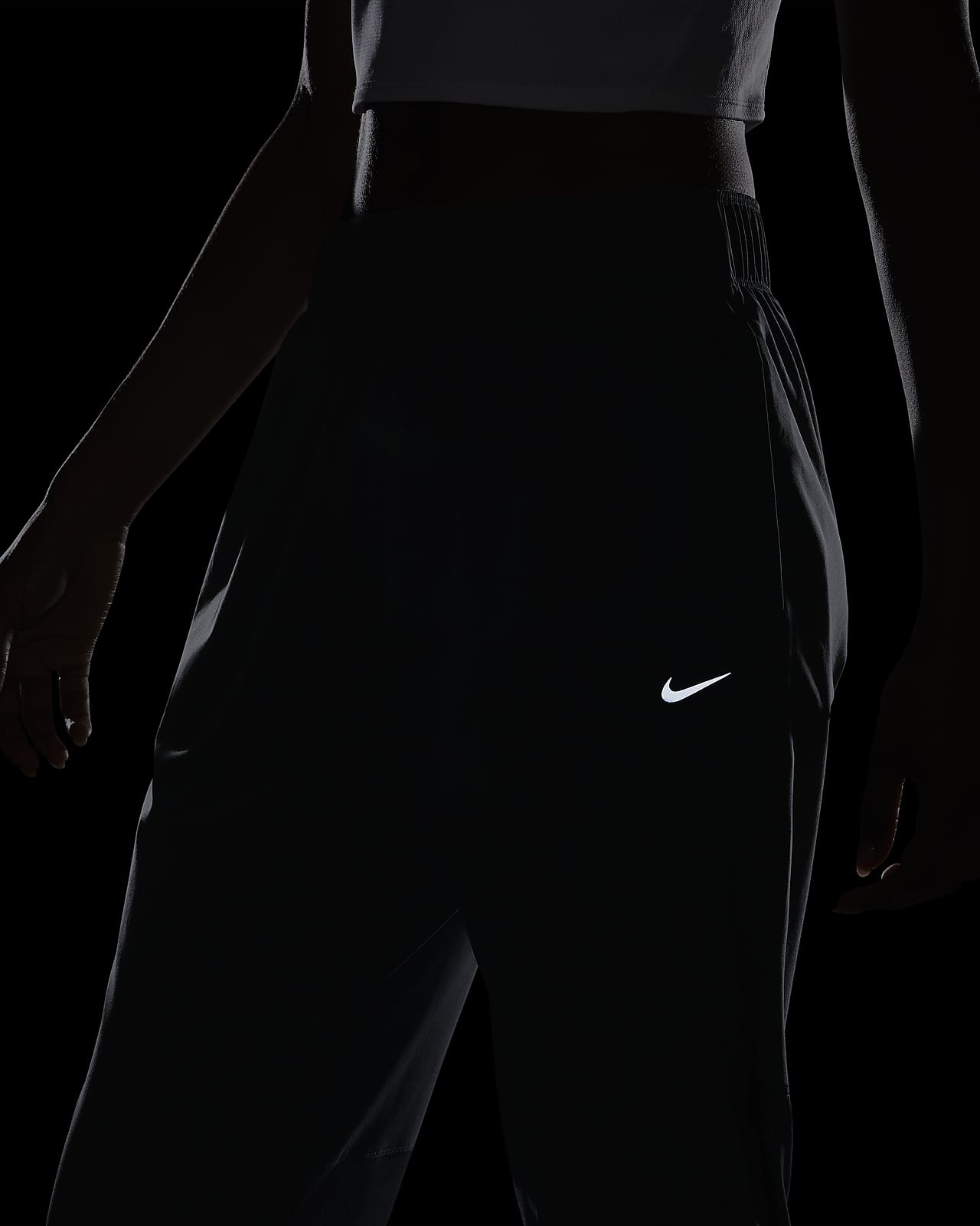 Nike Womens Dri-FIT Mid-Rise 7/8 Knit Joggers - Smoke Grey