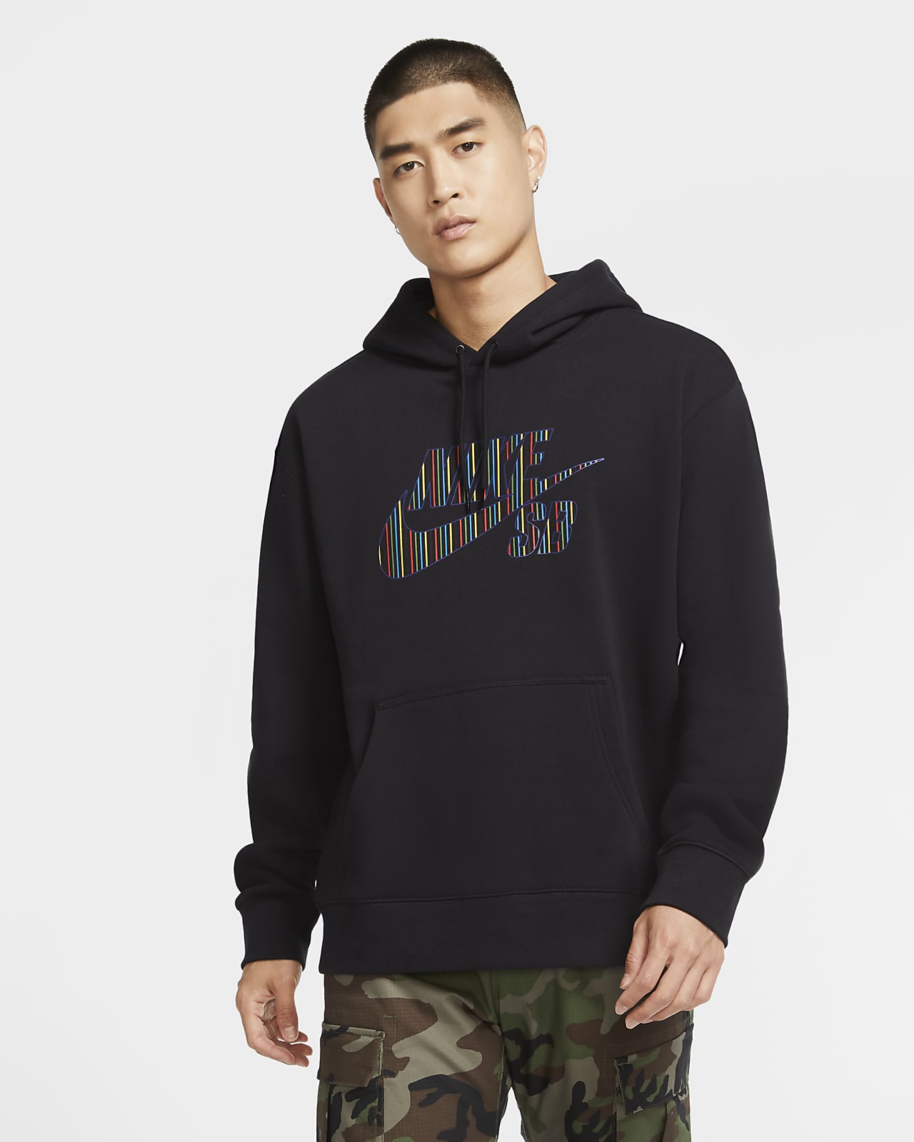 nike stripe camo hoodie