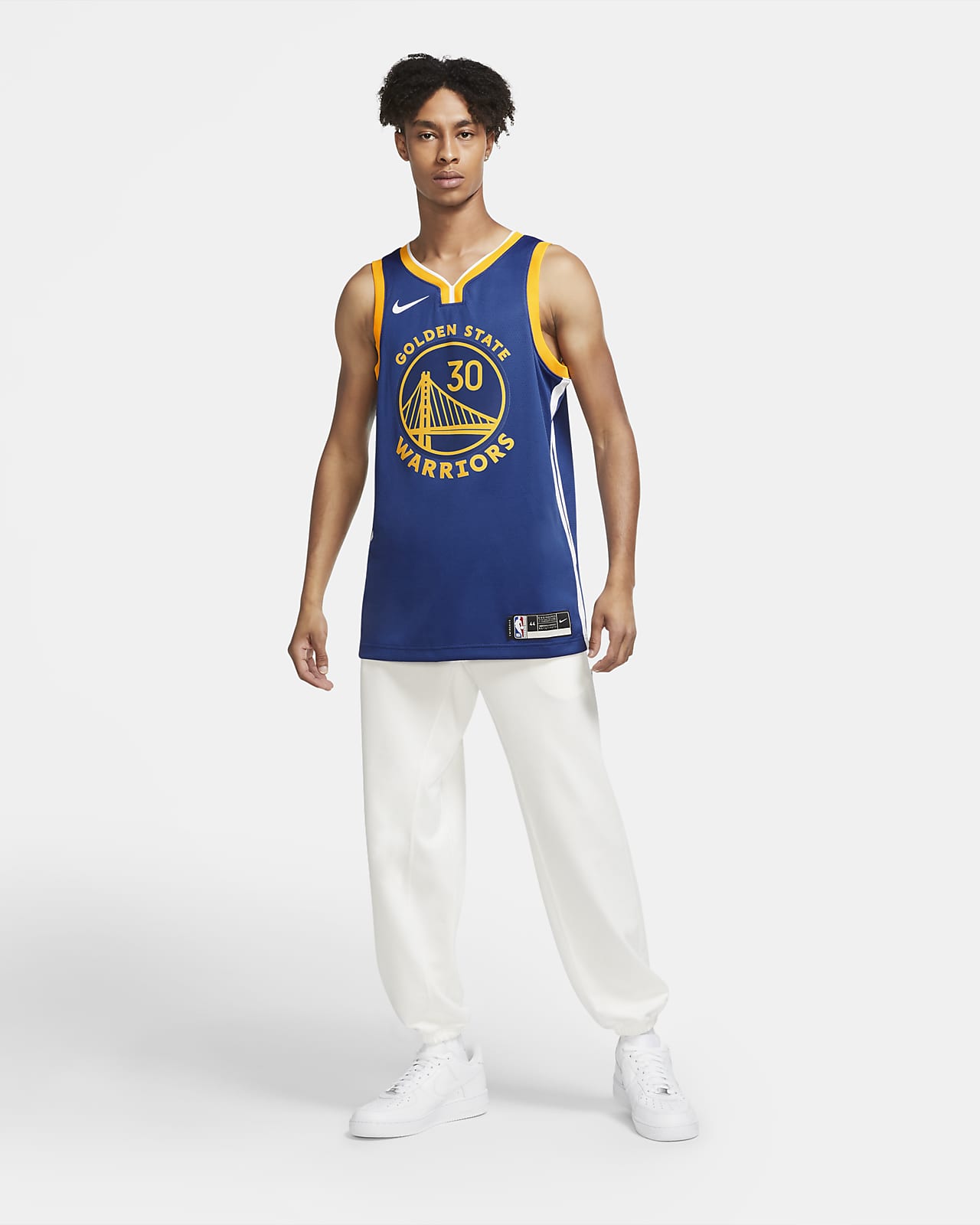 Klassisch Stephen Curry #30 Golden State Warriors Basketball Trikot Genäht #B 