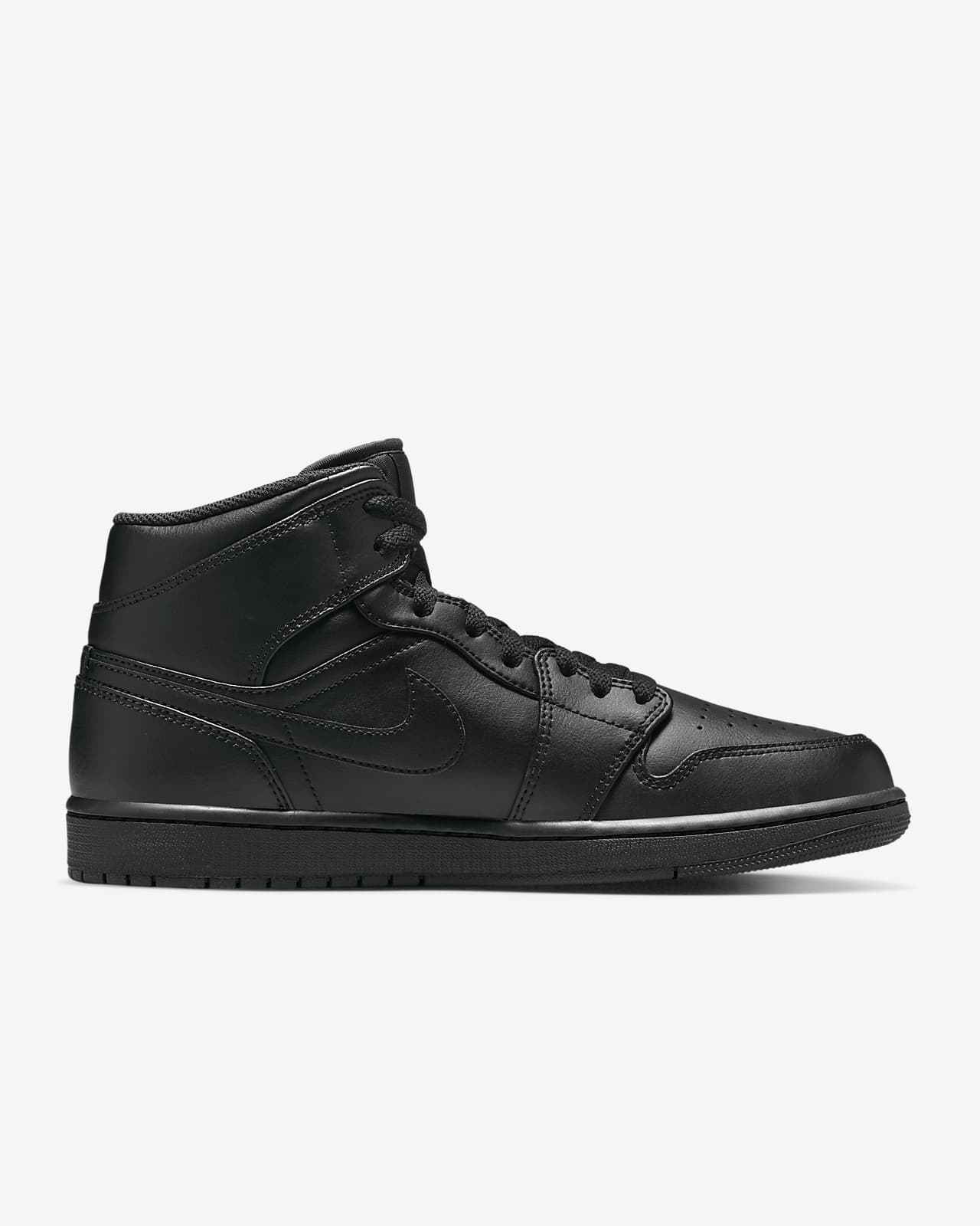 nike air jordan 1 mid all black