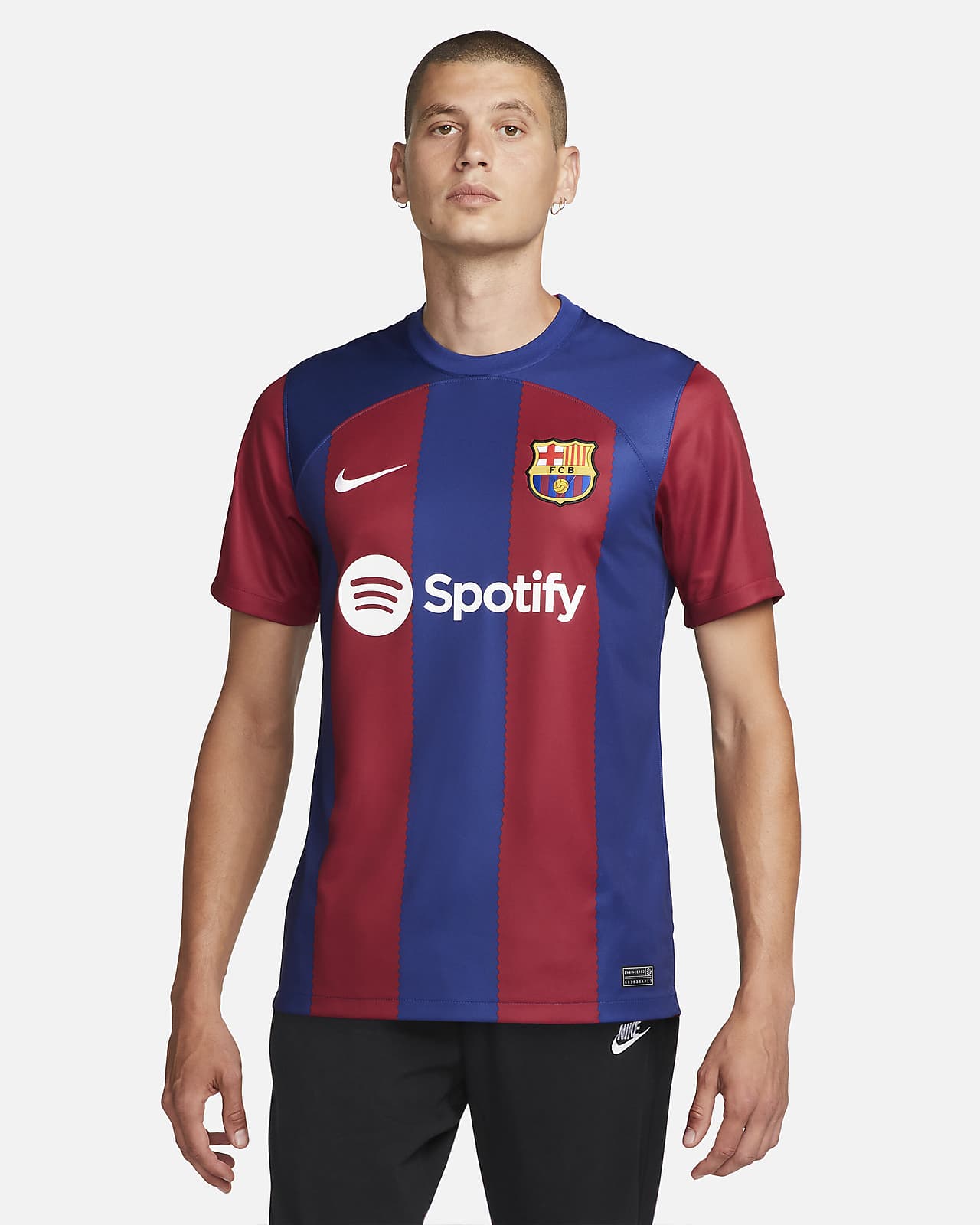 เสื้อแข่งฟุตบอลผู้ชาย Nike Dri-FIT FC Barcelona 2023/24 Stadium Home