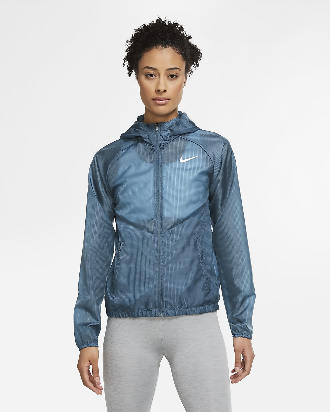 Full-Zip Hooded Running Jacket. Nike 