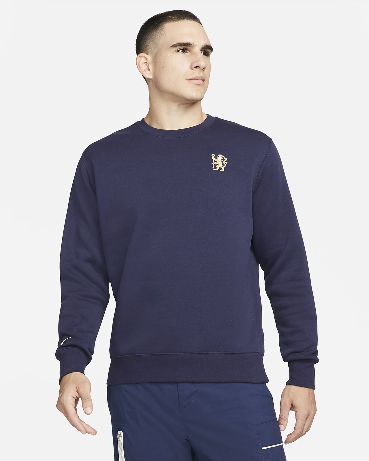 Cintura pereza Creo que Chelsea FC Men's Fleece Crew Sweatshirt. Nike.com