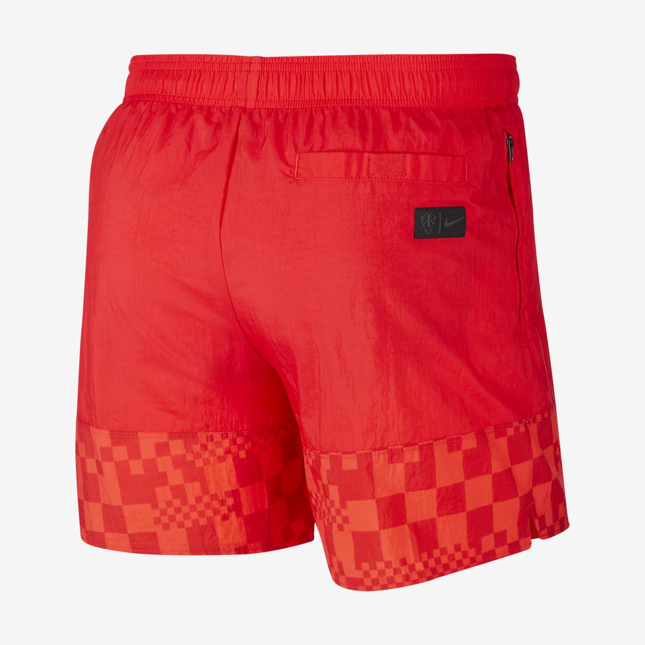 red nike soccer shorts