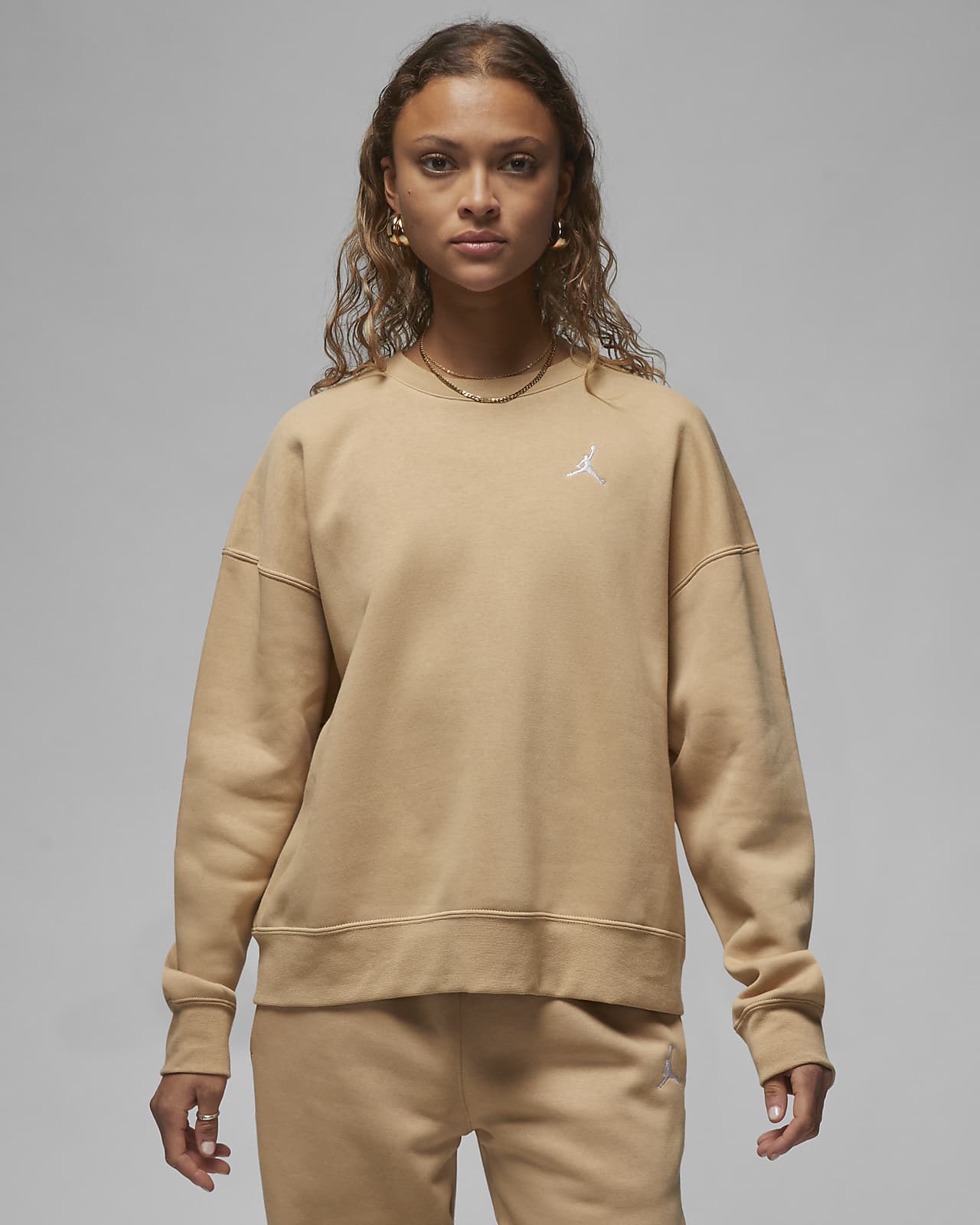 Jordan Brooklyn Fleece Women's Crew-Neck Sweatshirt. Nike NO