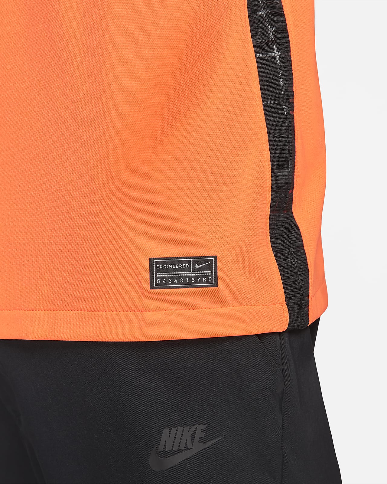 Netherlands National Team 2022/23 Stadium Home (Frenkie de Jong) Men's Nike  Dri-FIT Long-Sleeve Soccer Jersey.