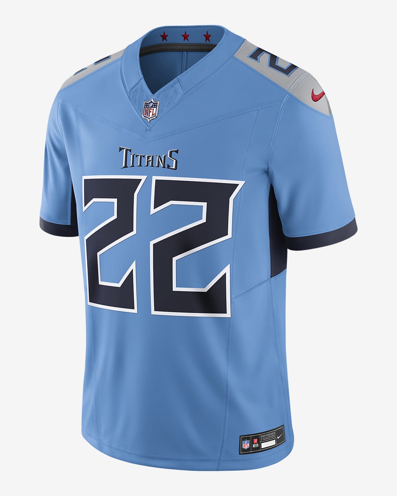 Men's Nike Derrick Henry Light Blue Tennessee Titans Vapor F.U.S.E. Limited Jersey Size: Small
