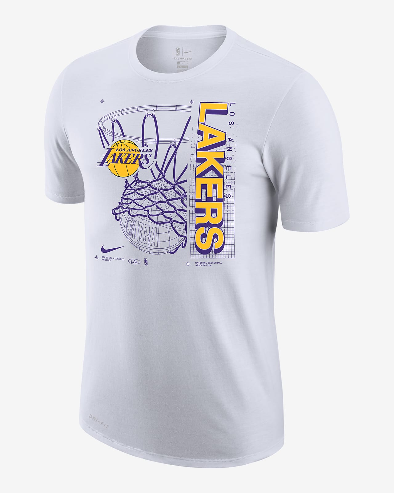 Los Angeles Lakers Essential Men S Nike Dri Fit Nba T Shirt Nike Com