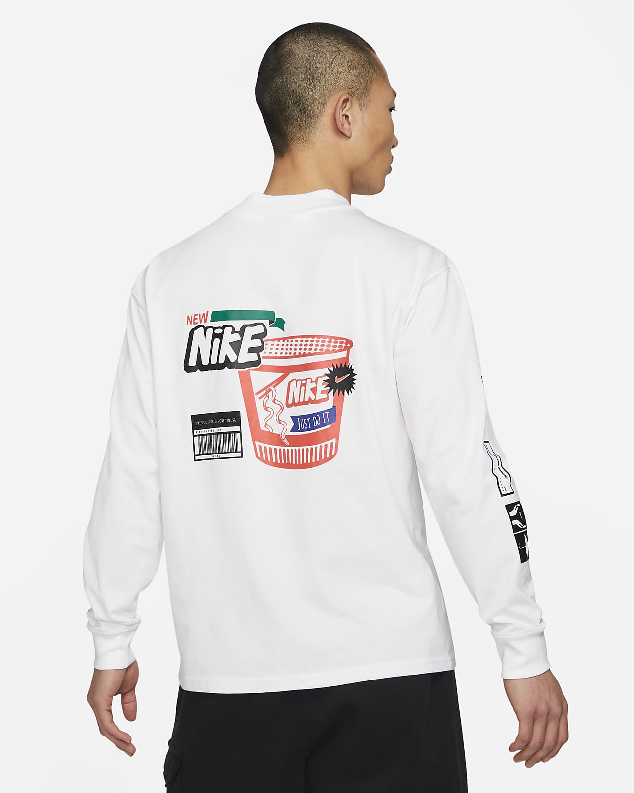 white mock neck top long sleeve