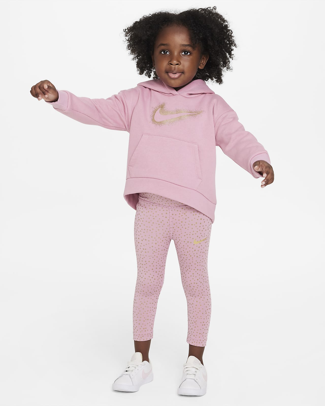 Purple Nike Little Girls 'Just Do It' Splatter Leggings - Get The