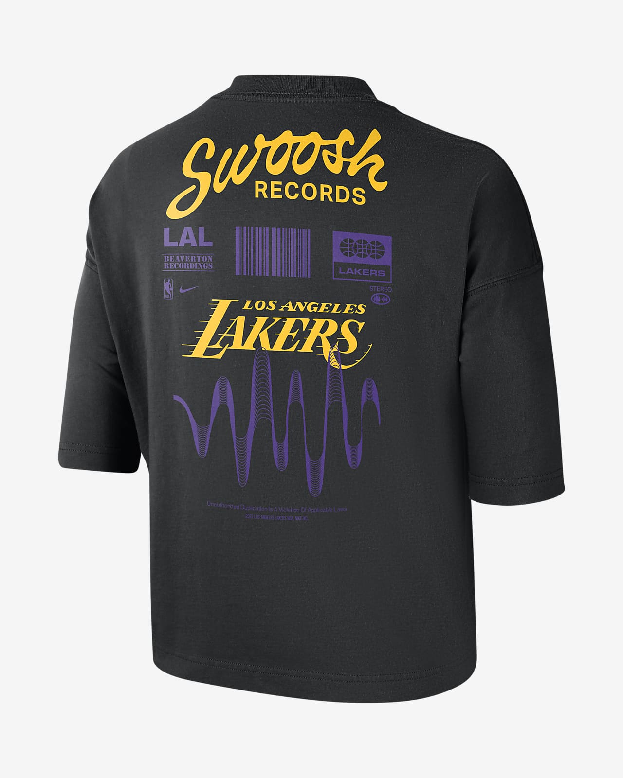 Playera lakers online mujer