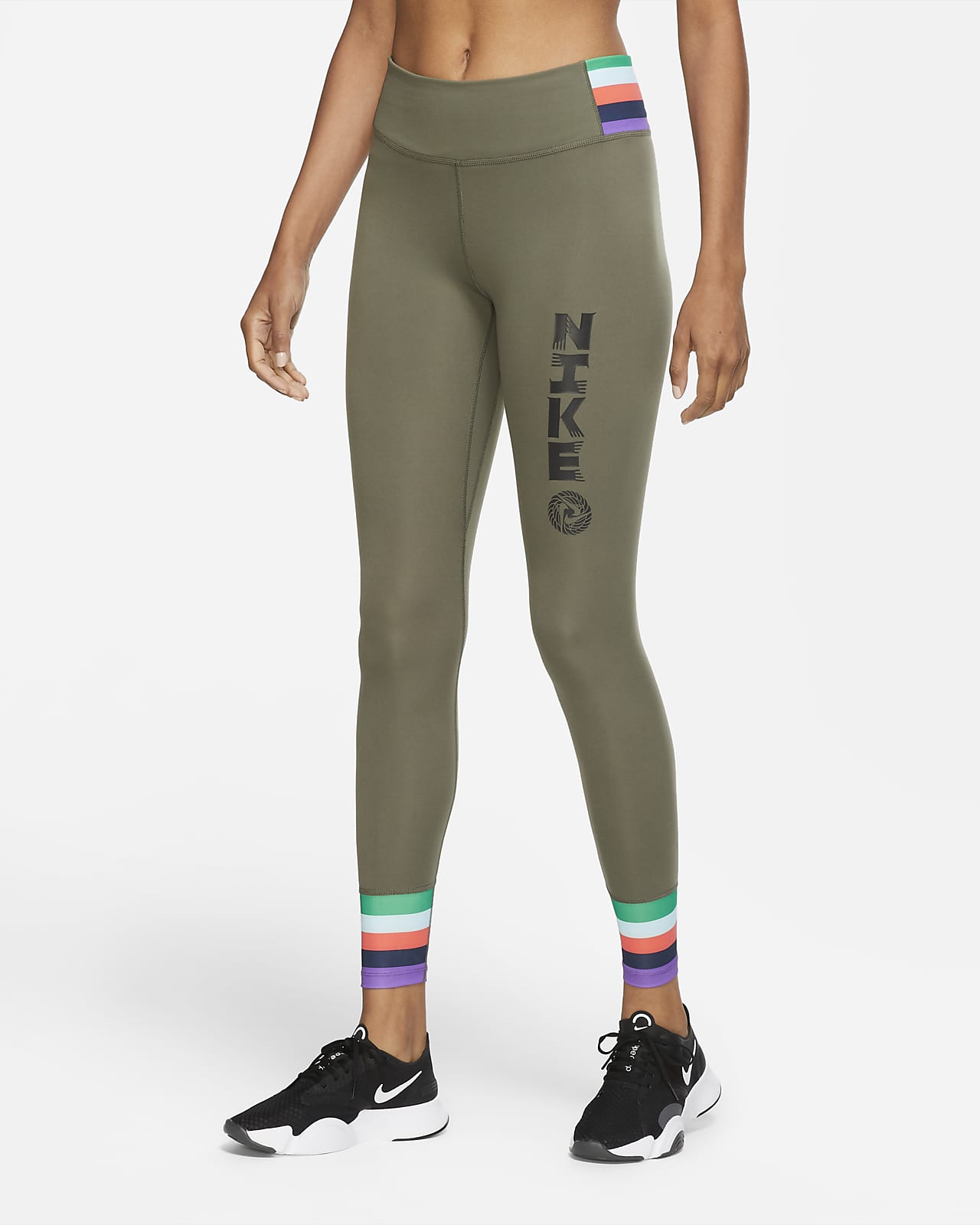 nike khaki leggings