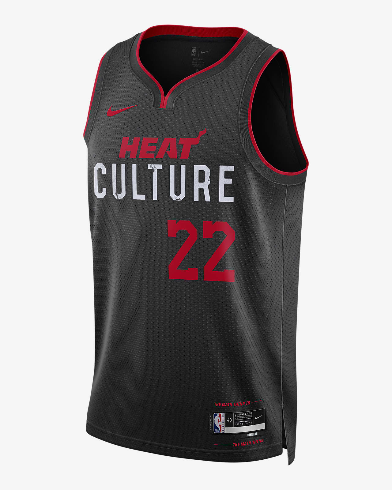 Jimmy Butler Miami Heat City Edition 2023/24 Nike Dri-FIT Swingman NBA-jersey voor heren