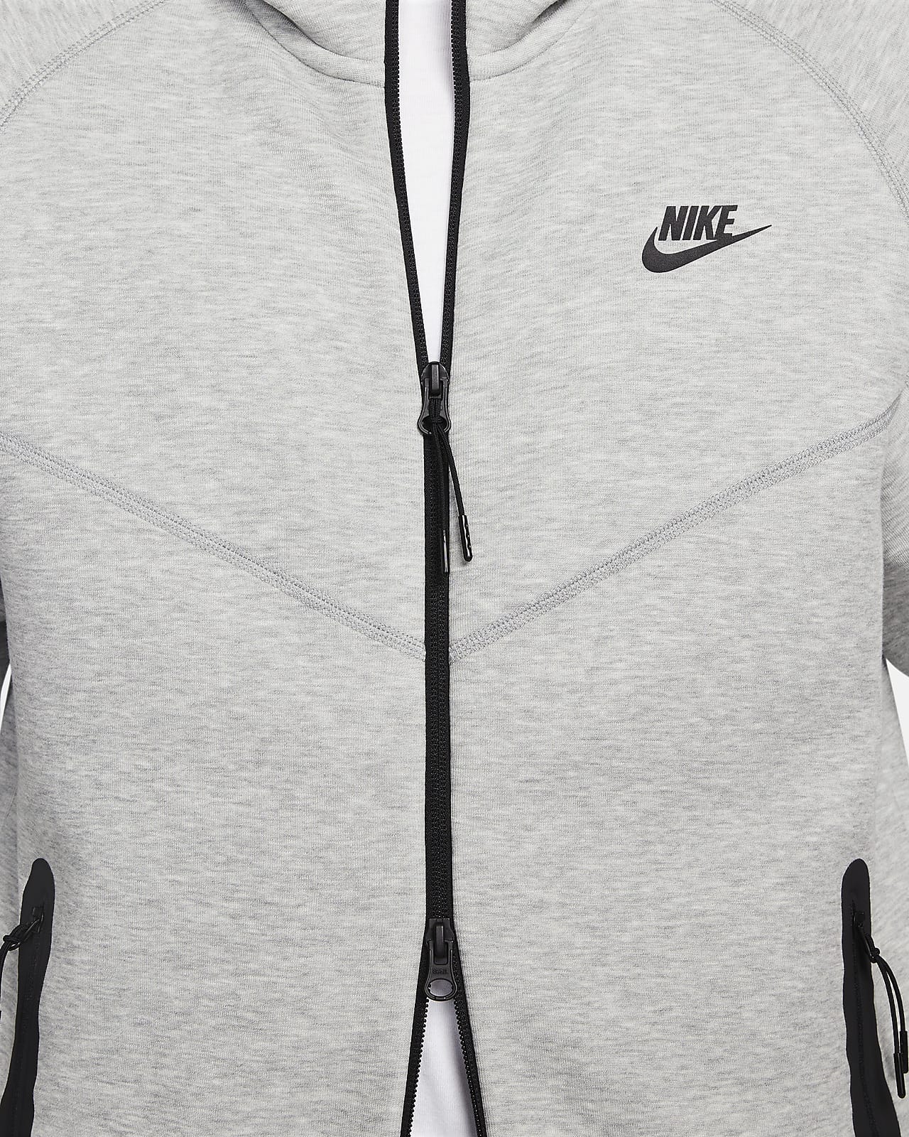 Nike Sportswear Tech Fleece Windrunner Full-Zip Hoodie Dark Grey Heather/Black/White