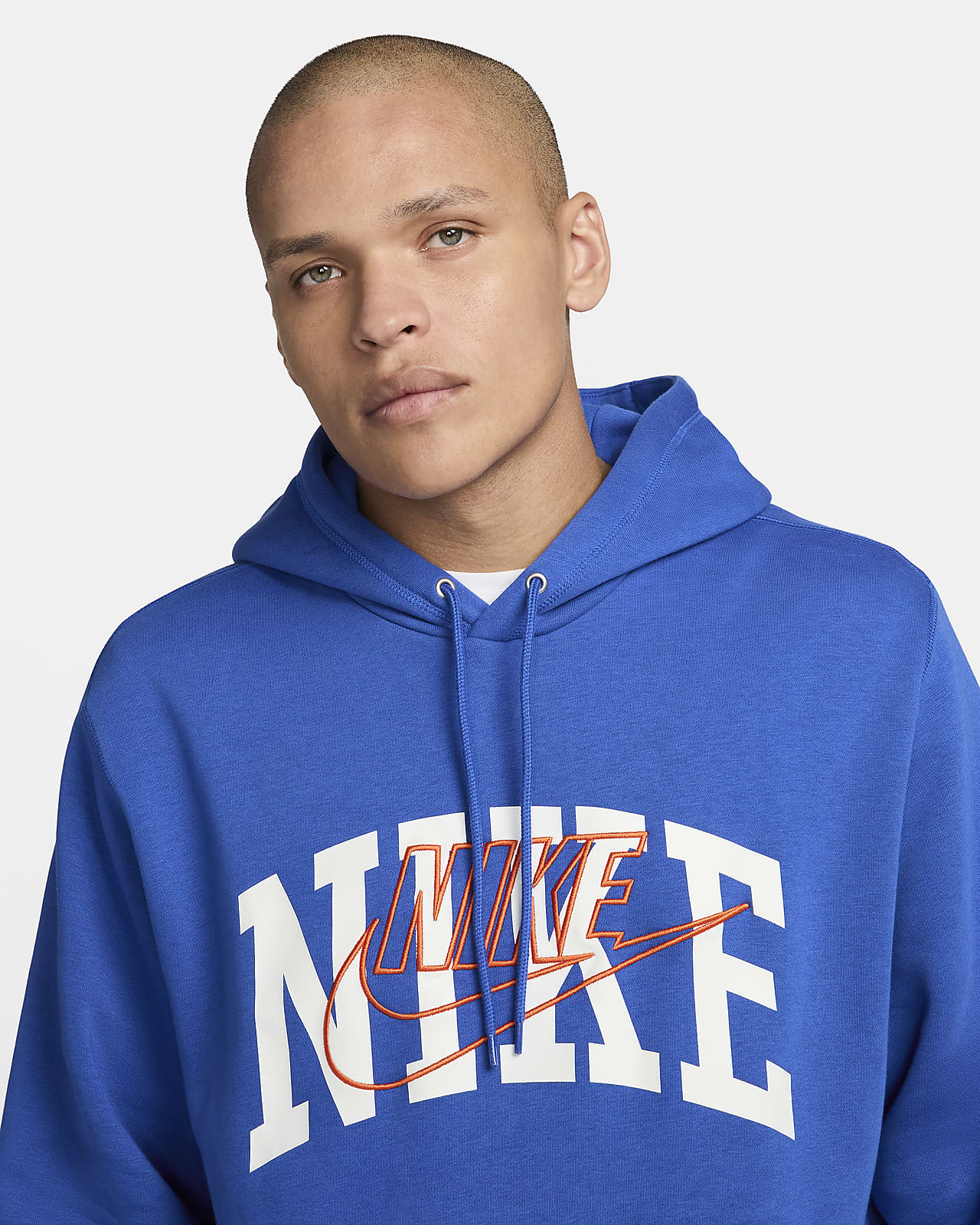 Nike Club fleece hoodie in blue