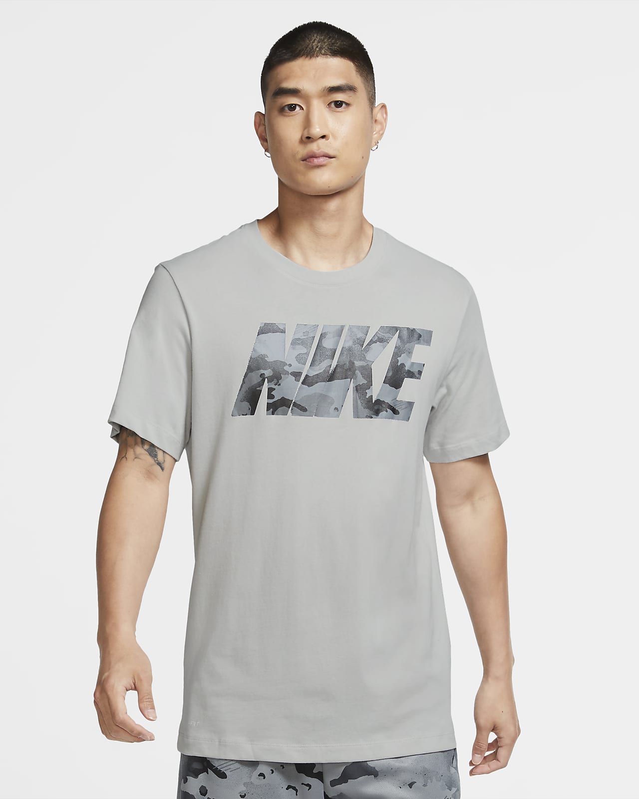 Nike Dri Fit Trainings T Shirt Im Camo Design Mit Logo Fur Herren Nike De