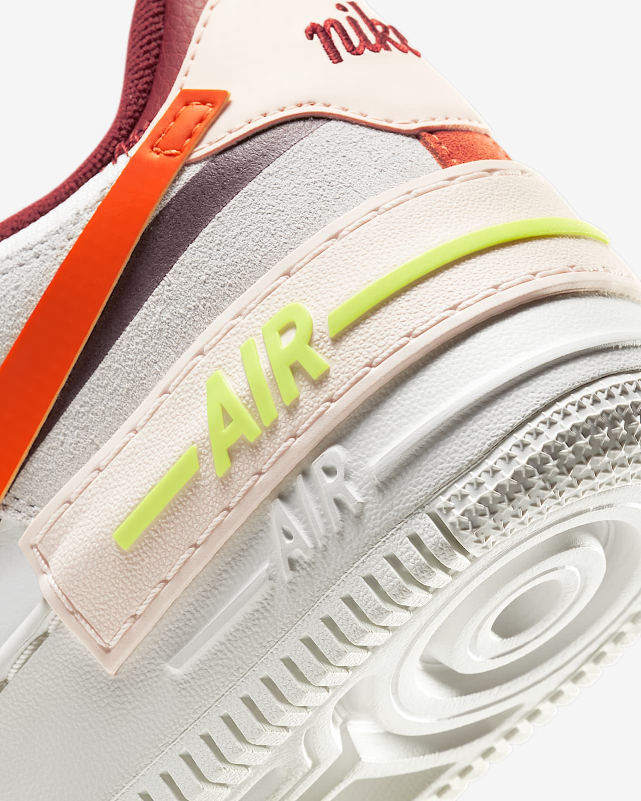 nike air force 1 shadow neon orange