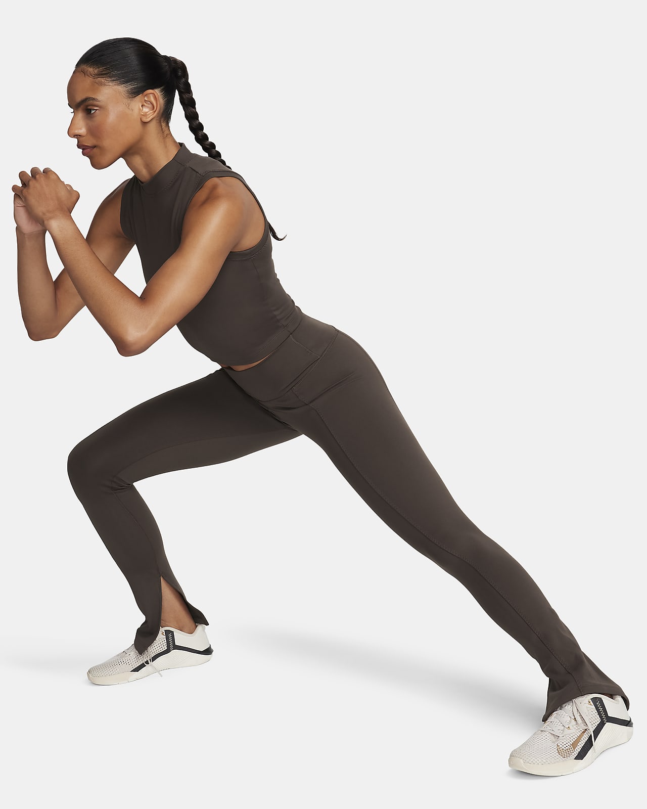Nike Air High-Waisted Full-Length Split-Hem Leggings - Women's