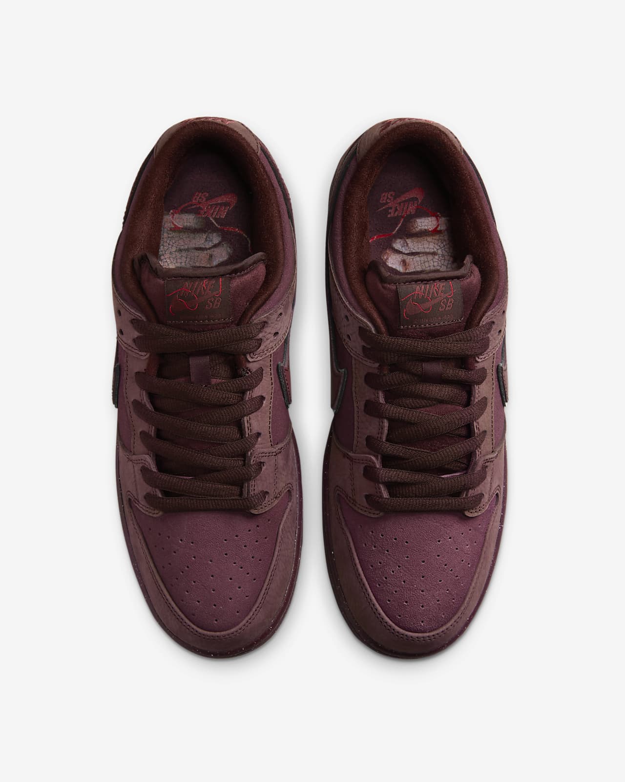 Burgundy nike skate outlet shoes