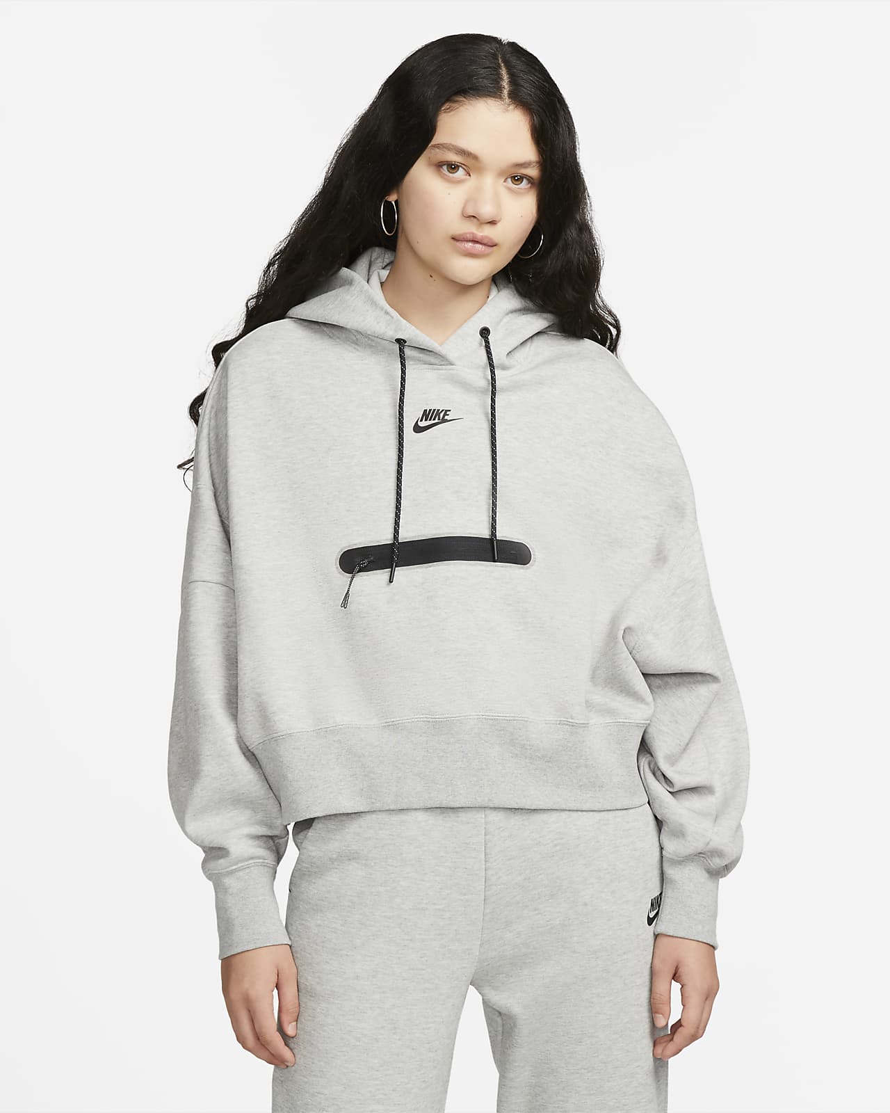 Nike Sportswear Tech Fleece Korte extra oversized hoodie voor dames