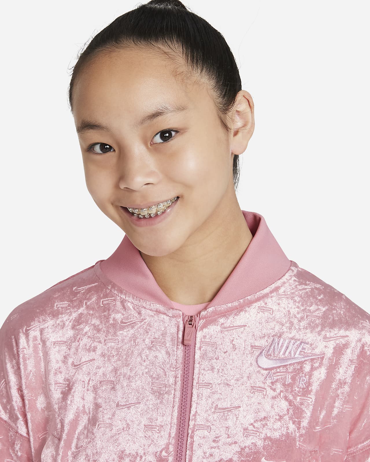 Nike Air Older Kids' (Girls') Crop Jacket