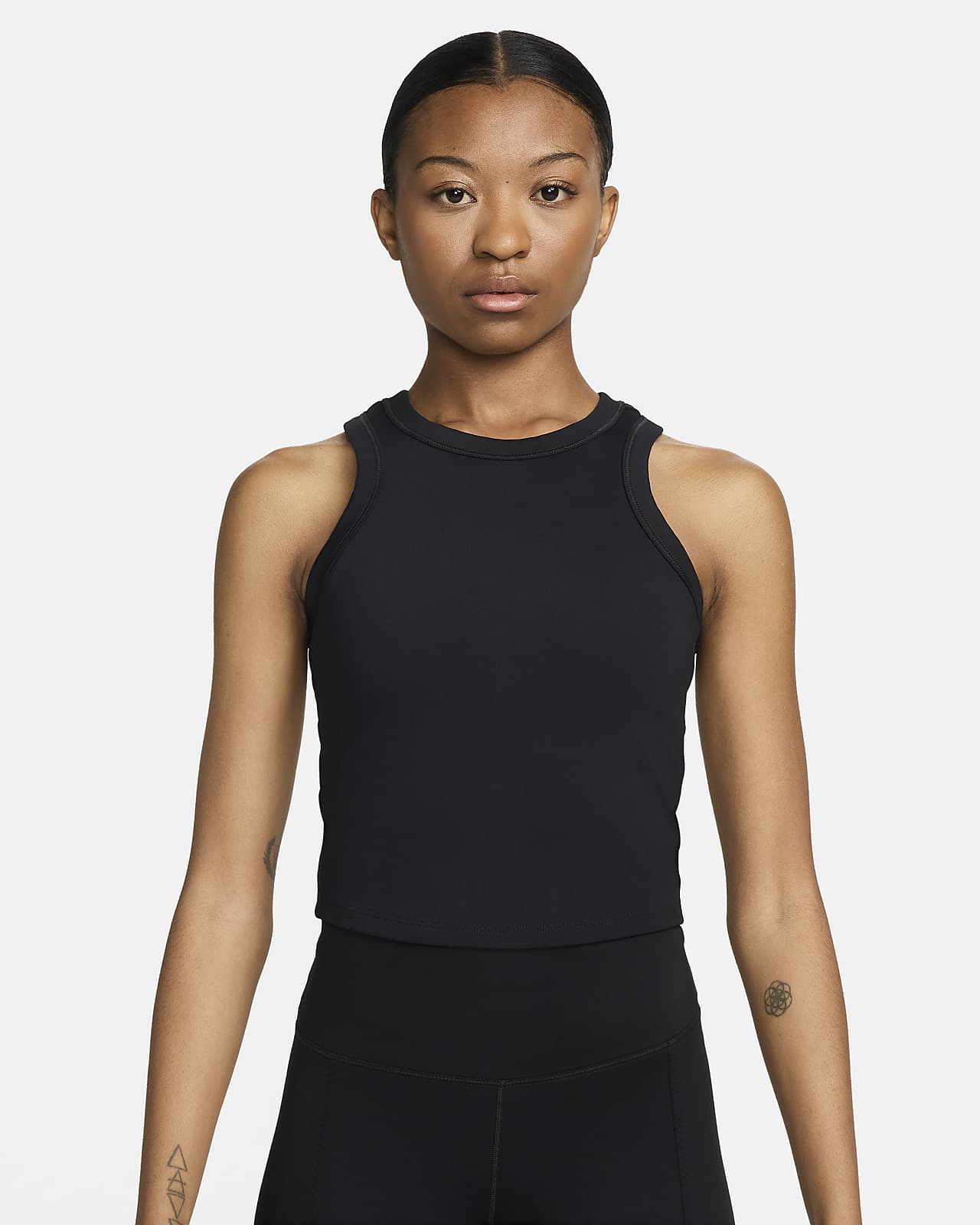 Camisola sem mangas recortada Dri-FIT Nike One Fitted para mulher