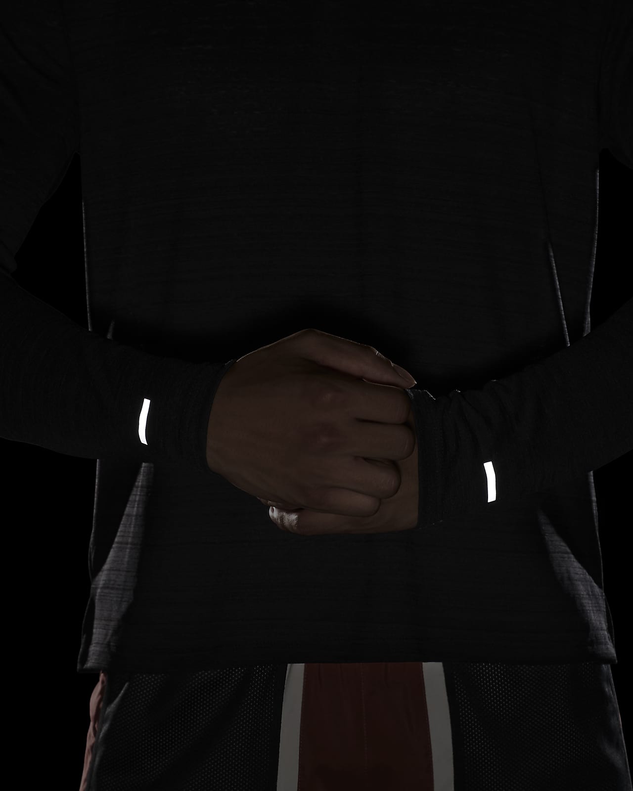 nike dri-fit miler long sleeve t-shirt - men's