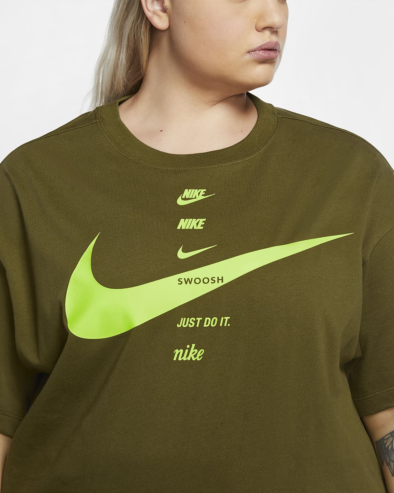 nike sportswear swoosh top