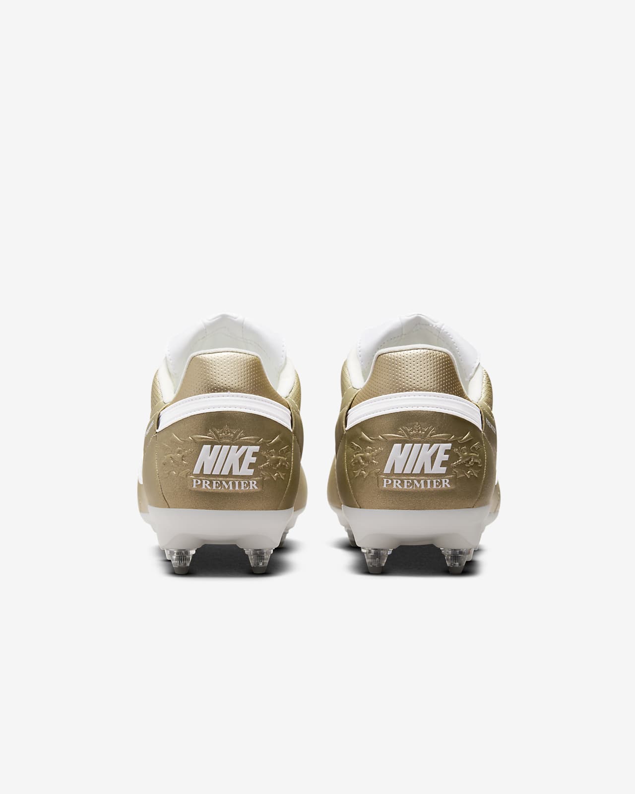 Nike premier 2.0 white best sale metallic gold