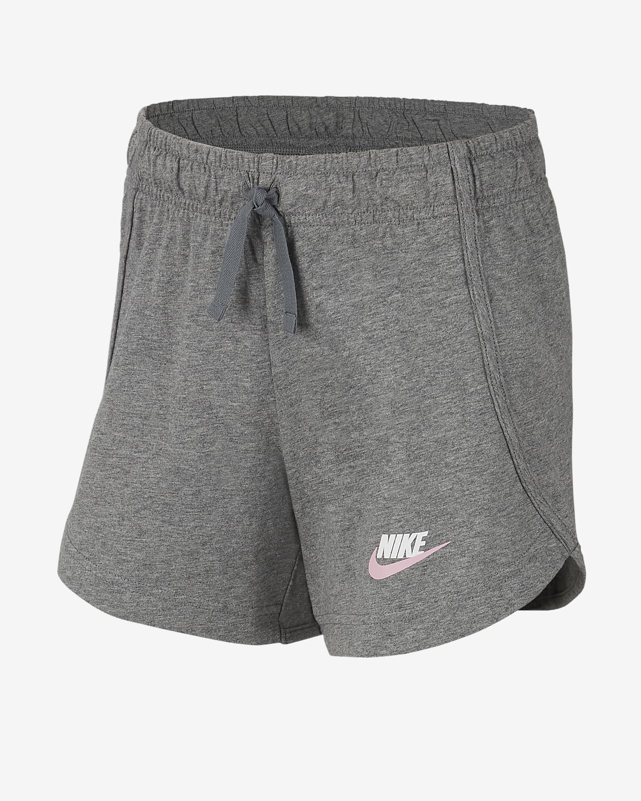 grey nike jersey shorts