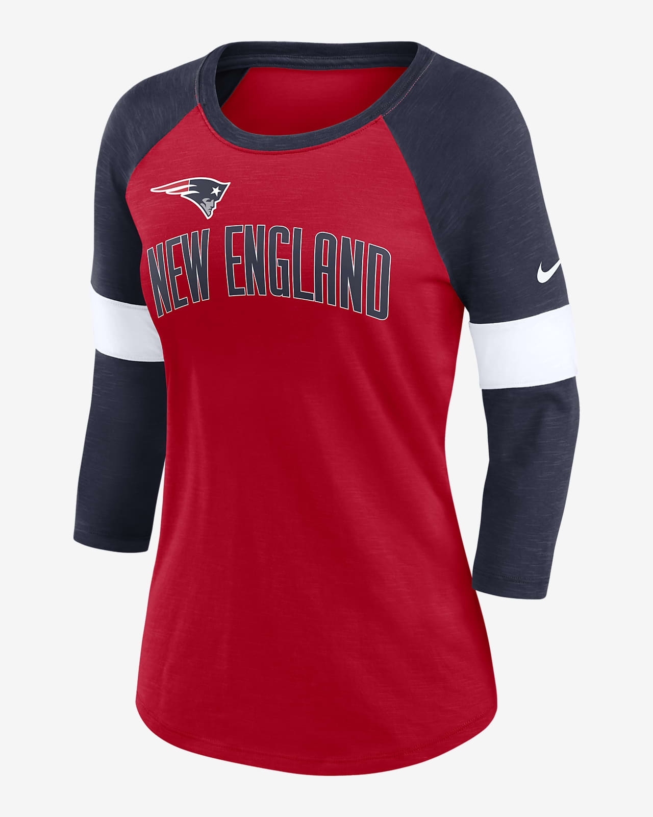Nike Pride (NFL New England Patriots) Women's 3/4-Sleeve T-Shirt.