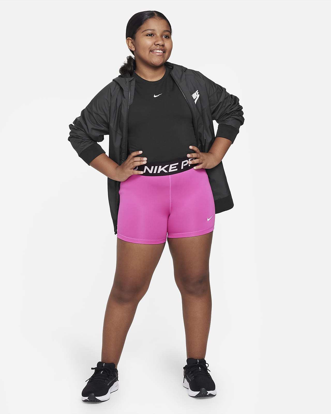 Nike Pro Dri-FIT Pantalón corto grande) - Niña. Nike ES