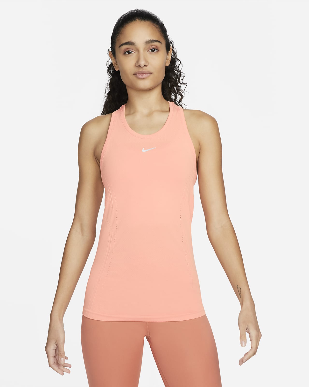 nike pro mesh tank pink