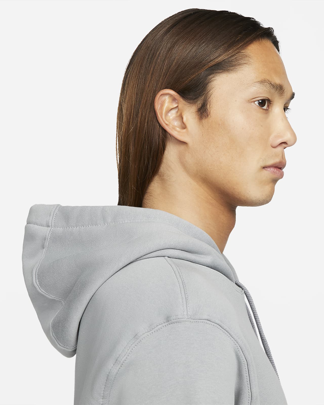 nike club pullover hoodie grey