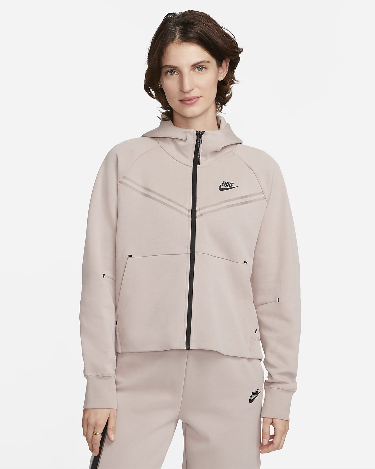 Sweat à capuche entièrement zippé Nike Sportswear Tech Fleece Windrunner pour Femme