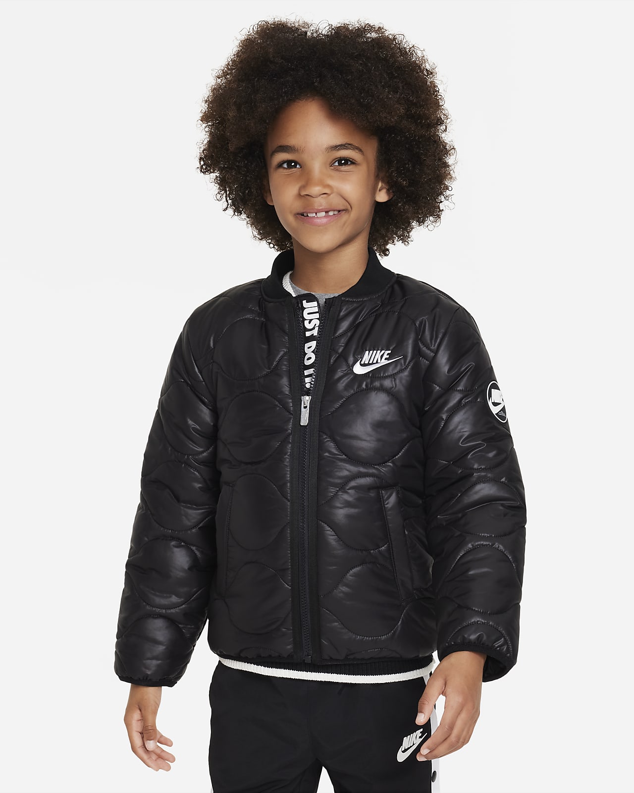 Quilted nike hot sale jacket