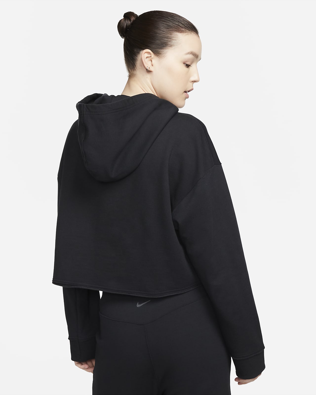 Nike Yoga Luxe Women s Cropped Fleece Hoodie. Nike SI