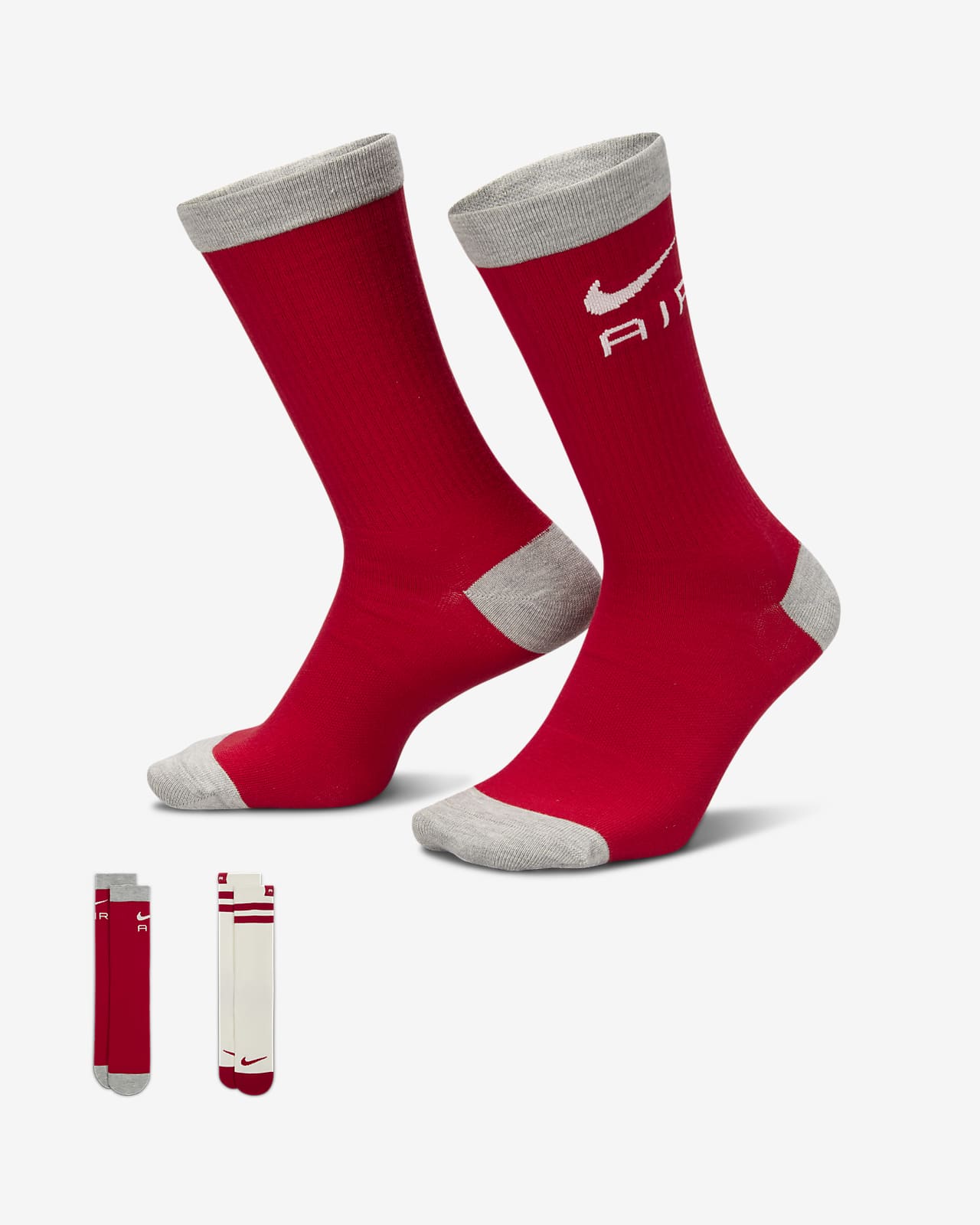 Κάλτσες μεσαίου ύψους Nike Everyday Essentials (δύο ζευγάρια)
