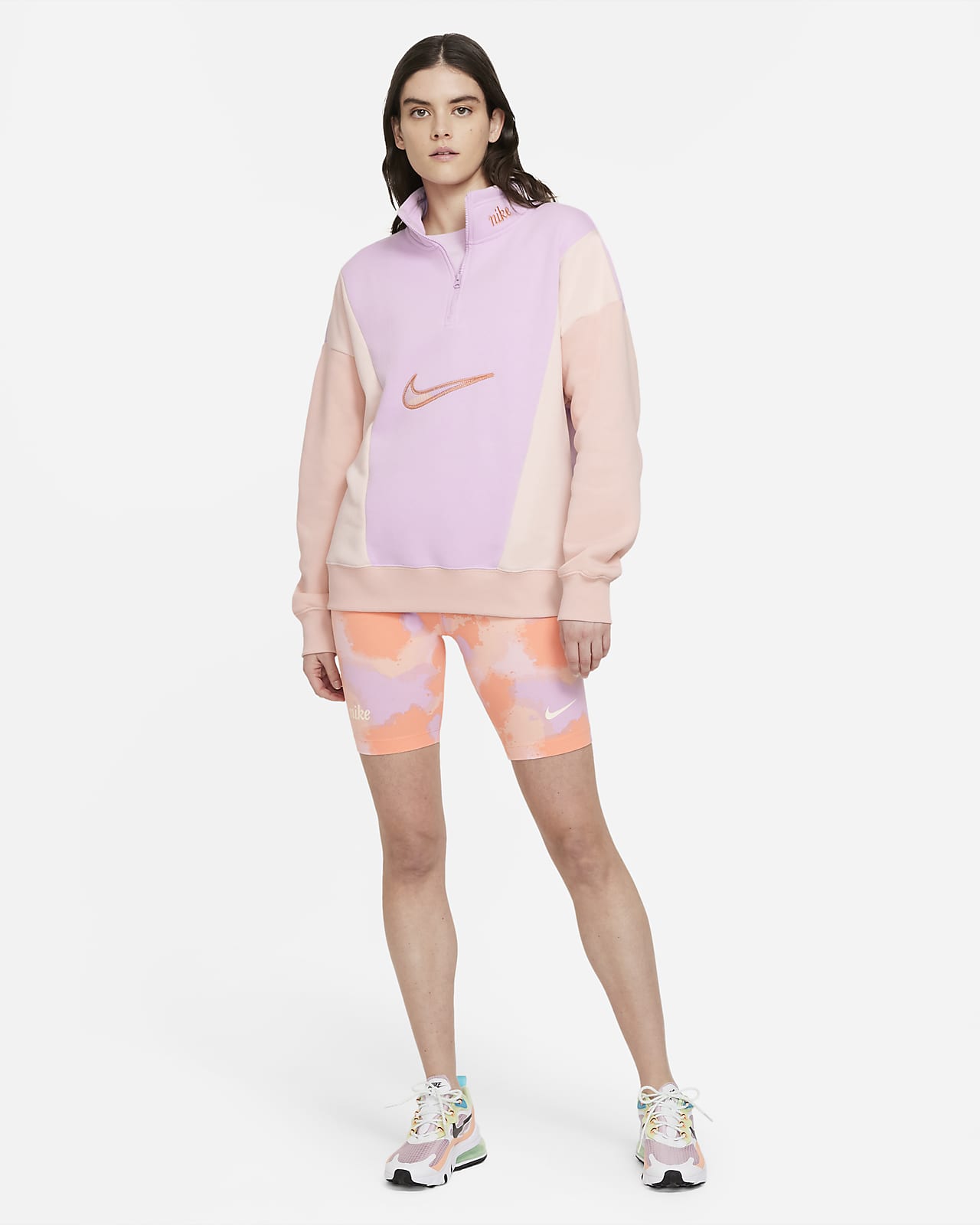 Nike pink biker shorts Clearance