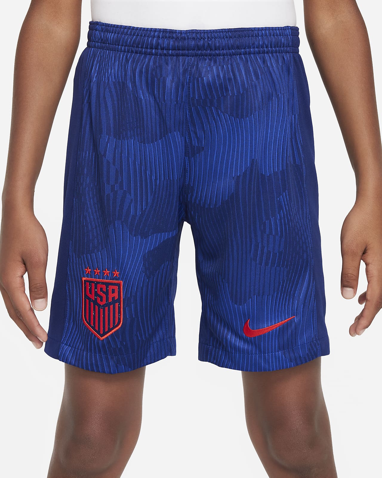 U.S. 2022/23 Stadium Away Big Kids' Nike Dri-FIT Soccer Shorts.