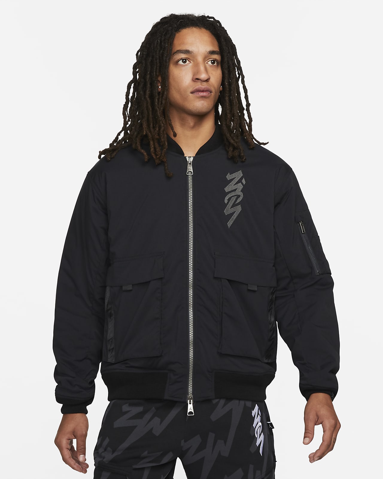 Nike Air Jordan Flight jacket grey full zip size XL - munimoro.gob.pe