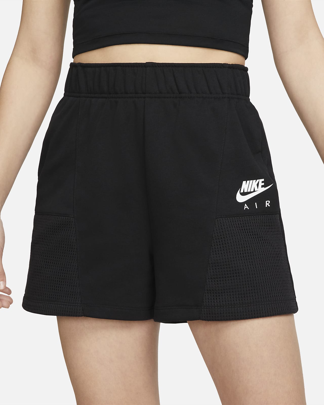 NIKE Nike Air Women's Fleece Shorts, White Women's