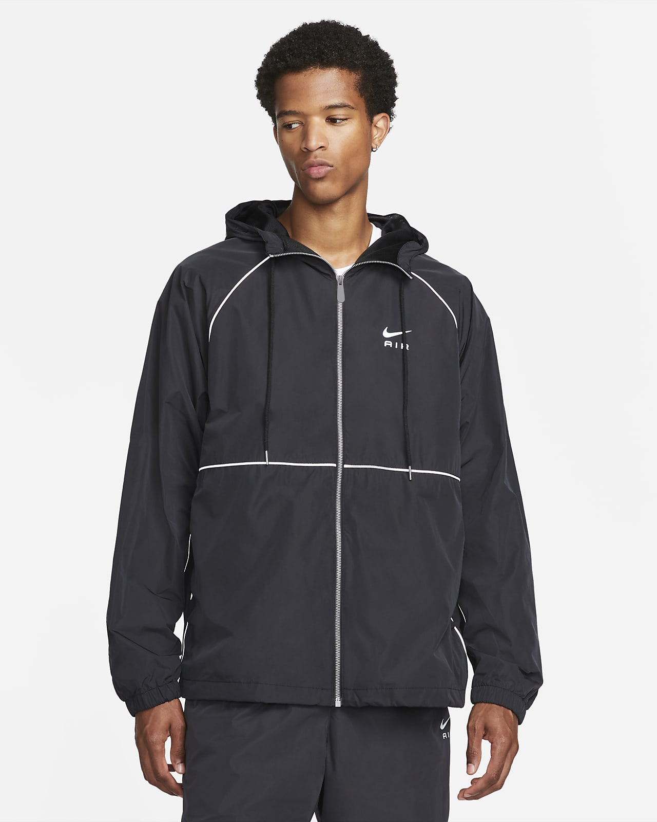 Nike Air Men's Full-Zip Hooded Woven Jacket. Nike LU
