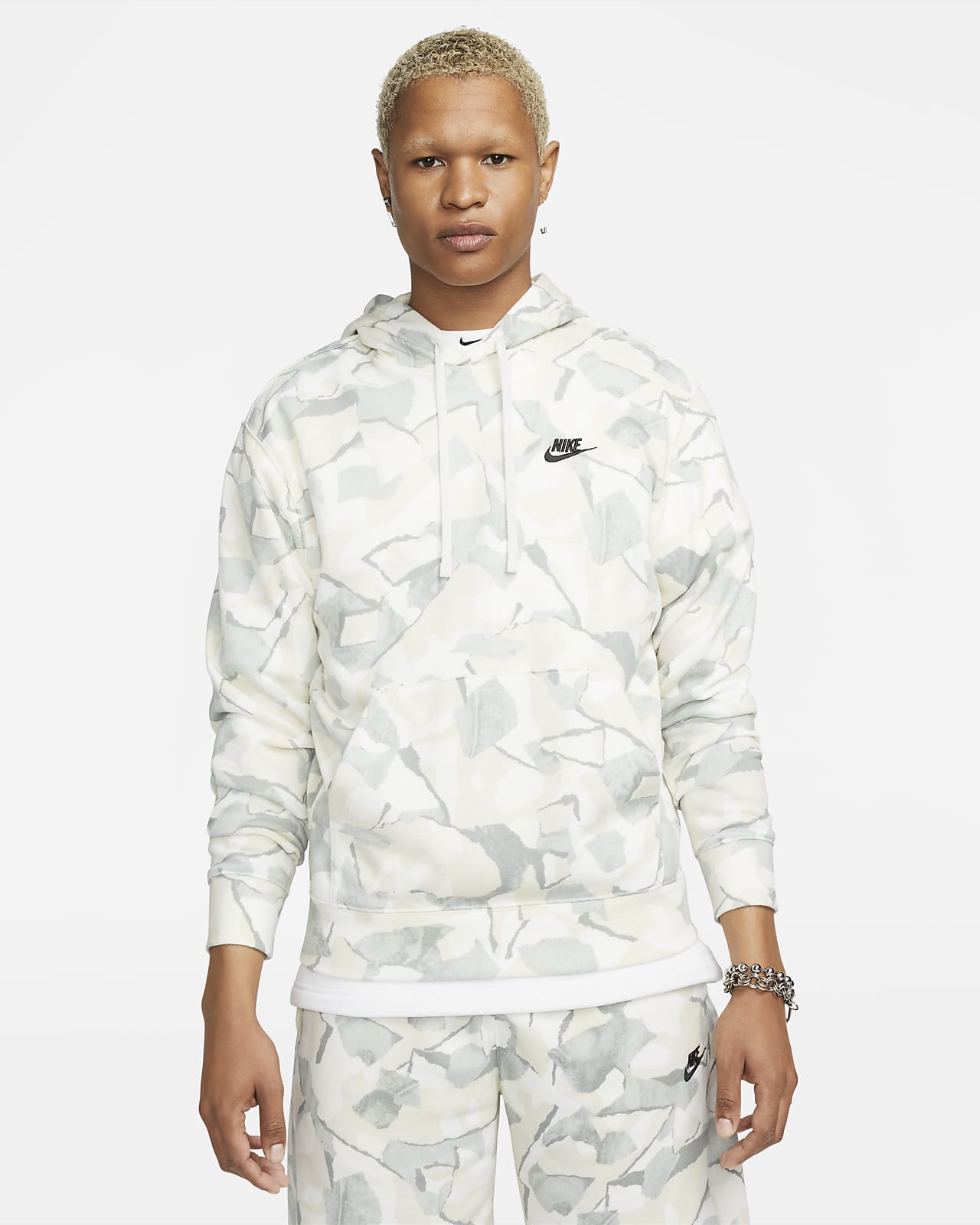 Men's French Terry Pullover Hoodie. Nike LU