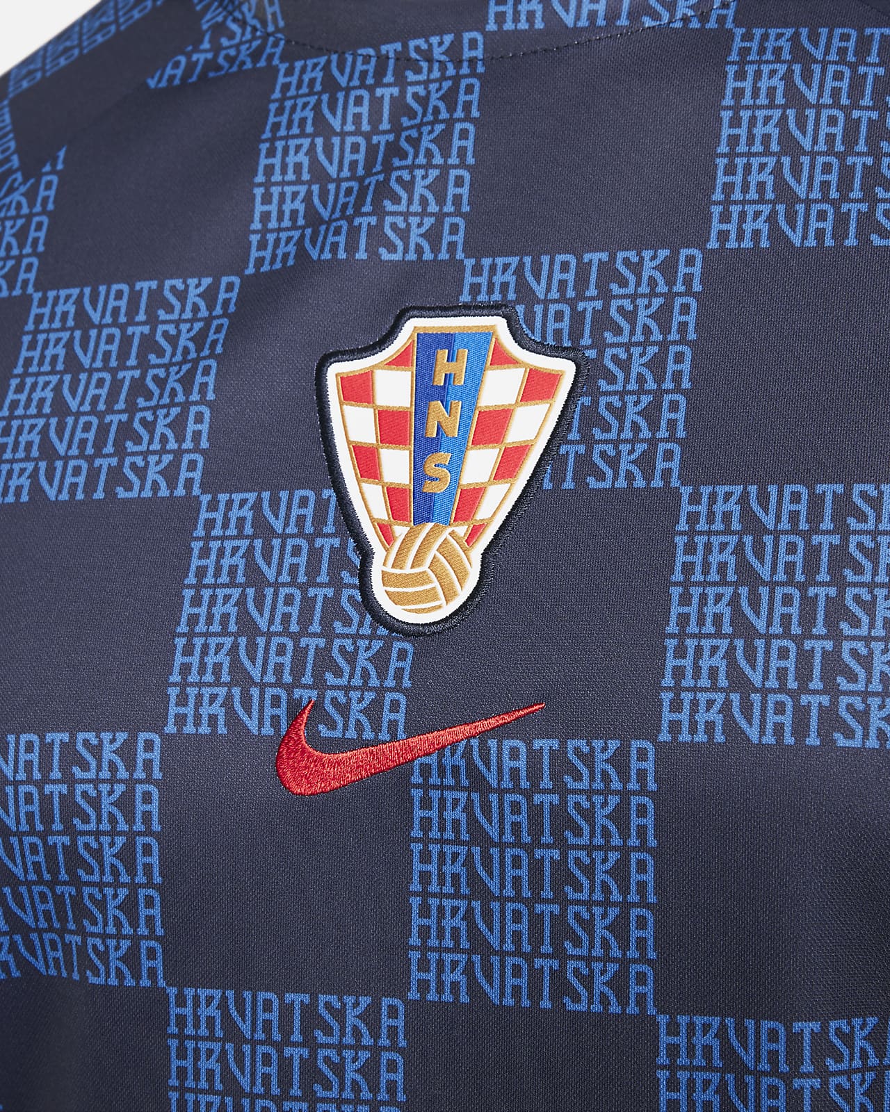 Nike Croatia Dri-Fit Pre-Match Top 2022-2023 - S