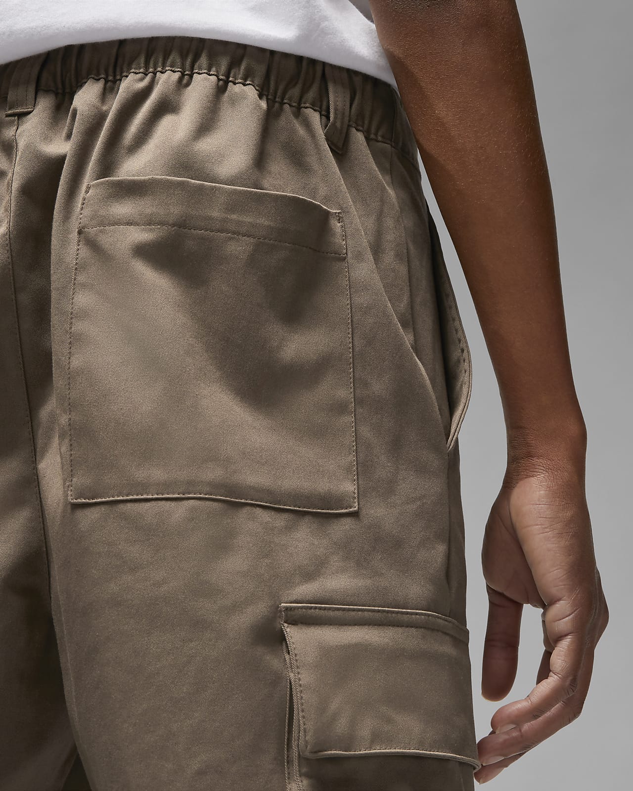 Stone Cargo Utility Trousers  New Look