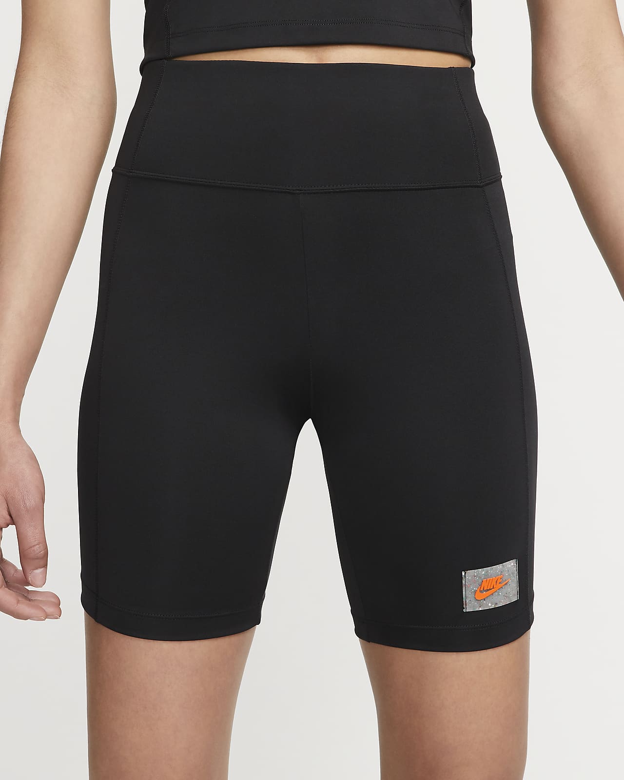 womens black cycling shorts nike