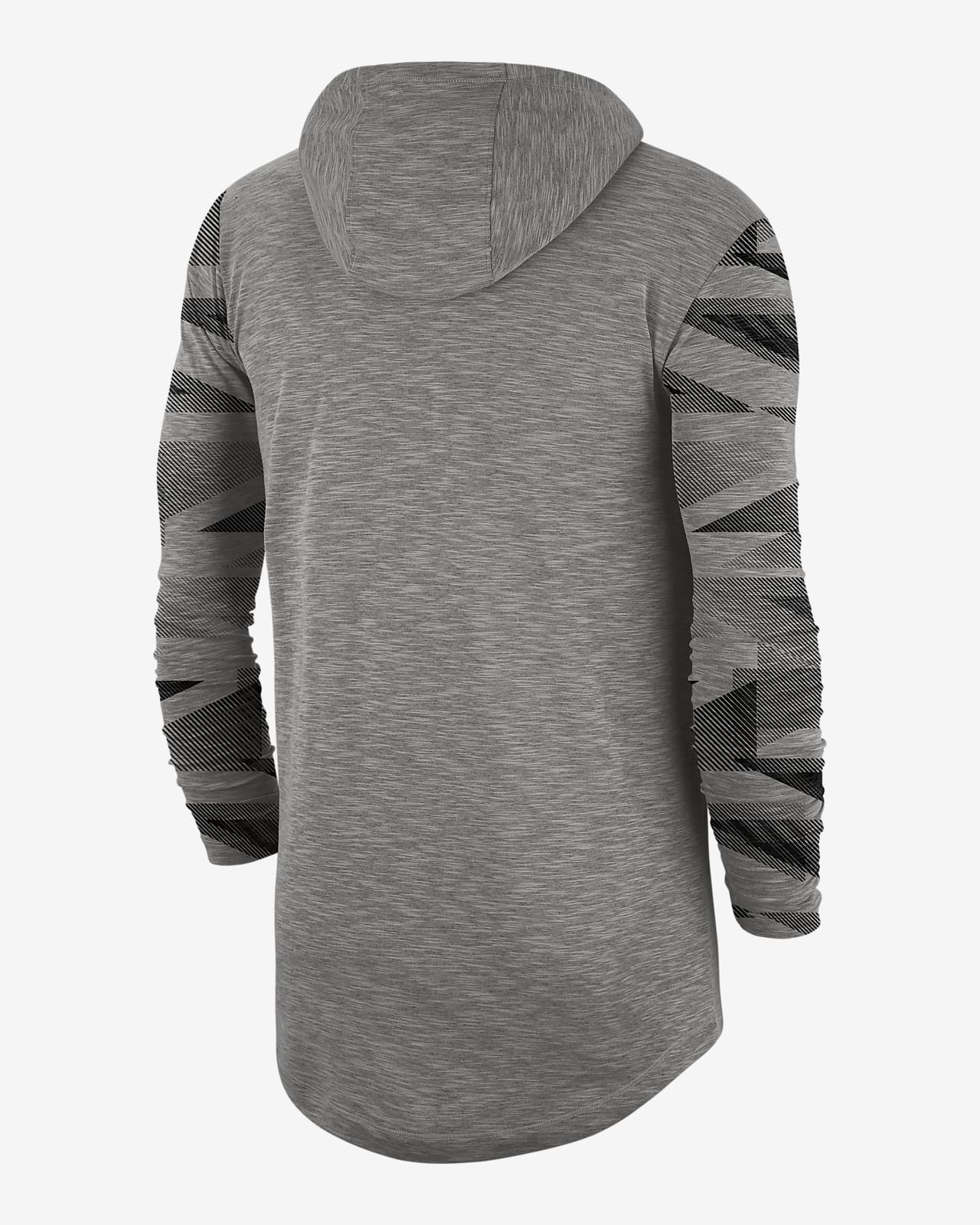 nike dry long sleeve hoodie tee