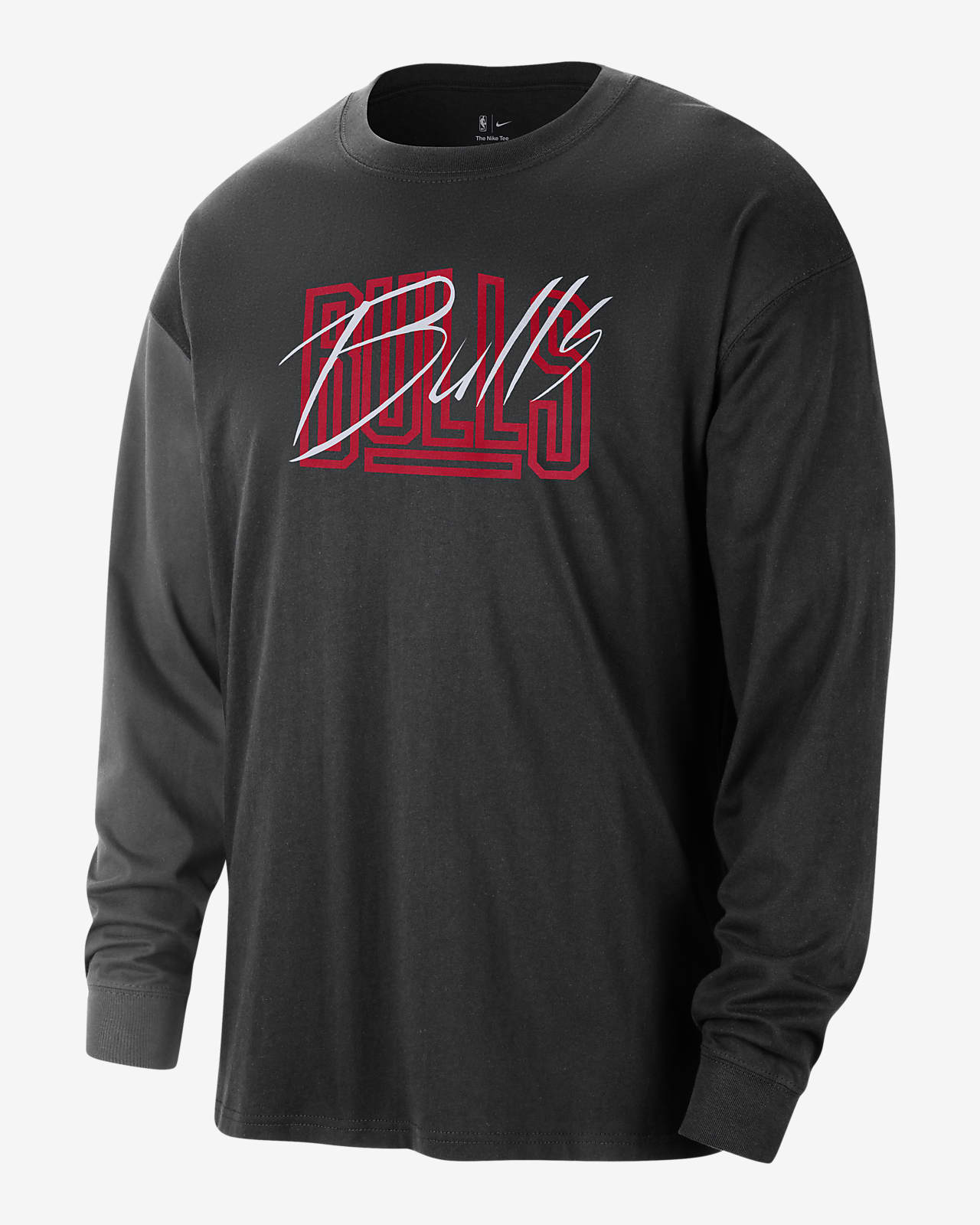 Chicago Bulls Courtside Men's Nike NBA Long-Sleeve Max90 T-Shirt. CA